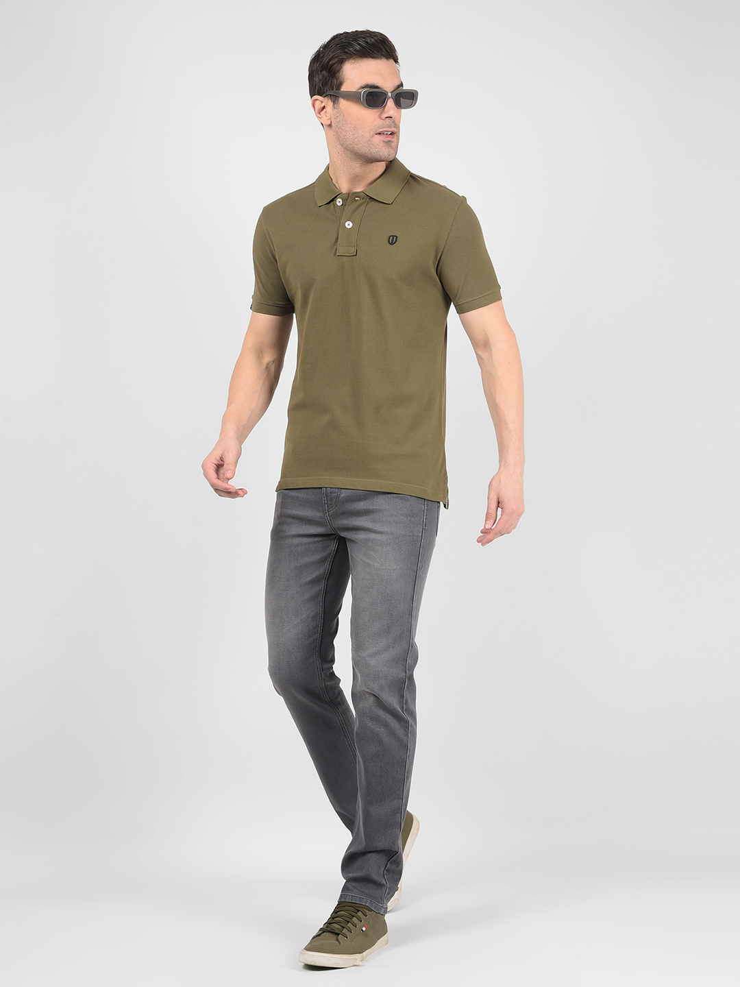 Numero Uno Men Solid Grey Jeans